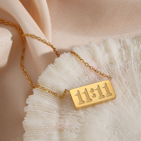 11:11 Pendant Necklace - Anti Tarnish
