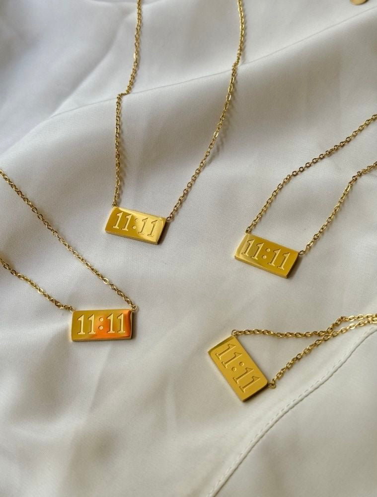 11:11 Pendant Necklace - Anti Tarnish